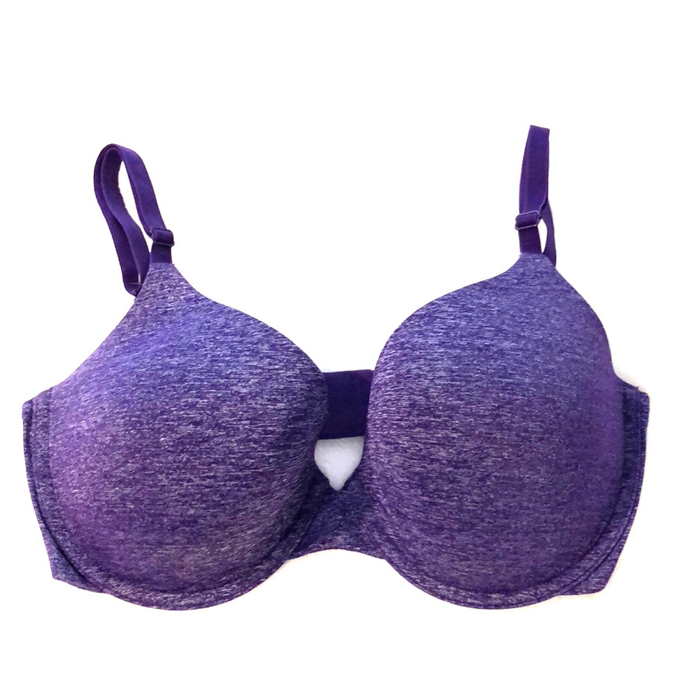 Purple Victoria’s Secret uplift bra in deep purple